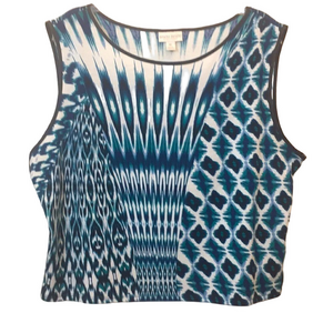 Bisou Bisou Wm sz XL, Teal and Black Pit to PIt 23"